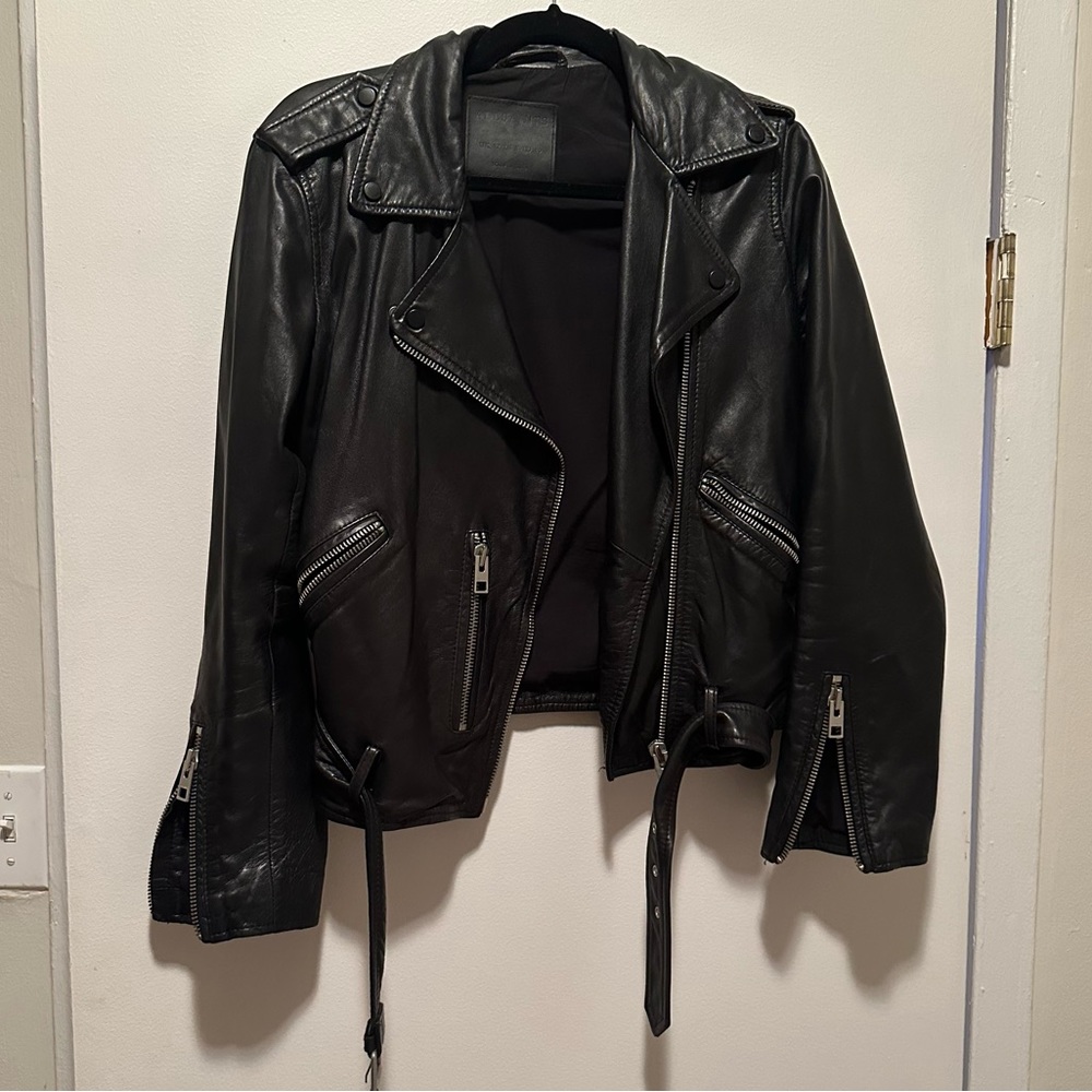 ALLSAINTS leather moto jacket
